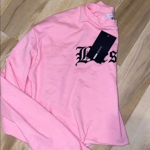 Cropped long sleeve shirt